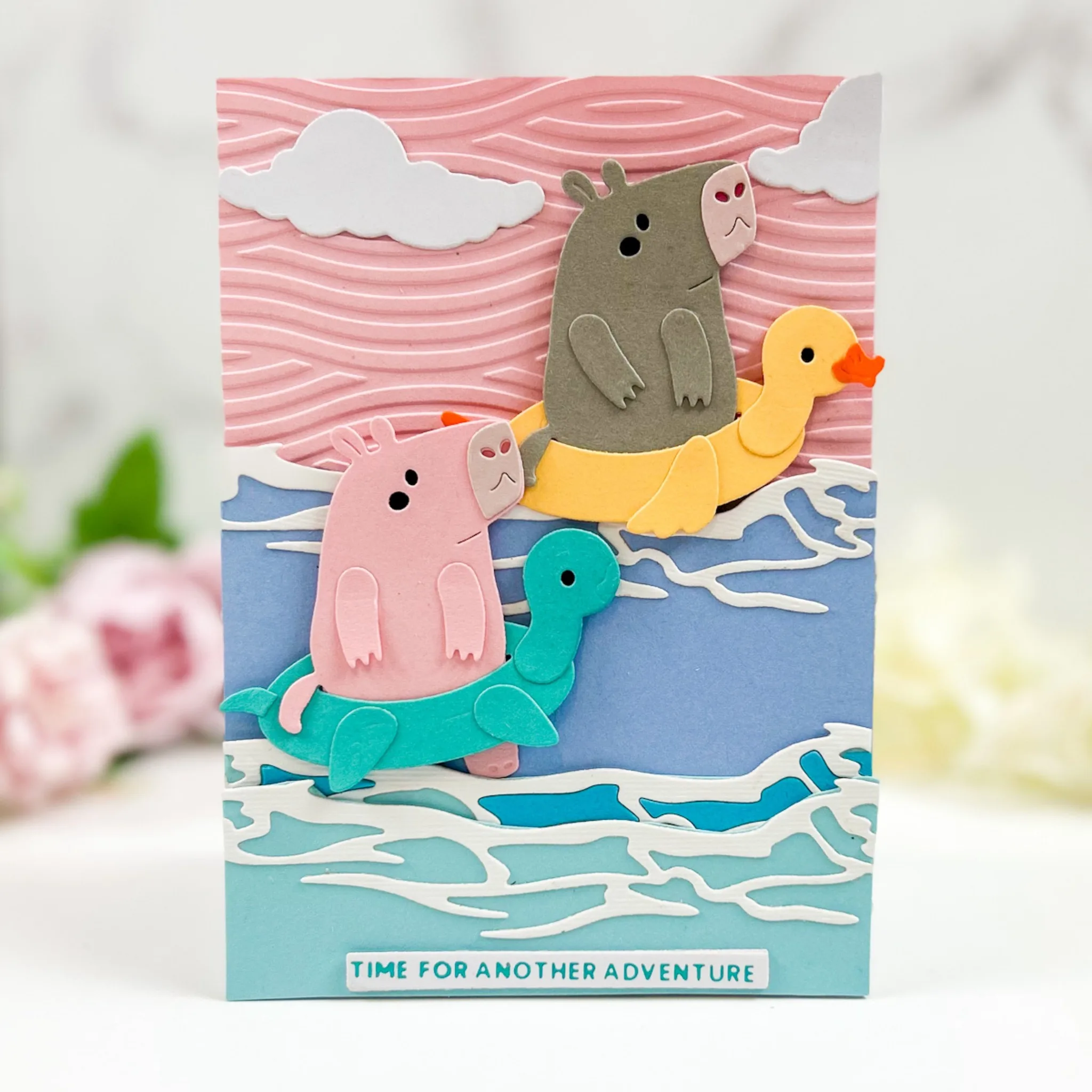 Piggy Craft metal cutting dies cut die mold Ice Cream Animal Series Scrapbook paper craft knife mould blade punch stencils dies image 3