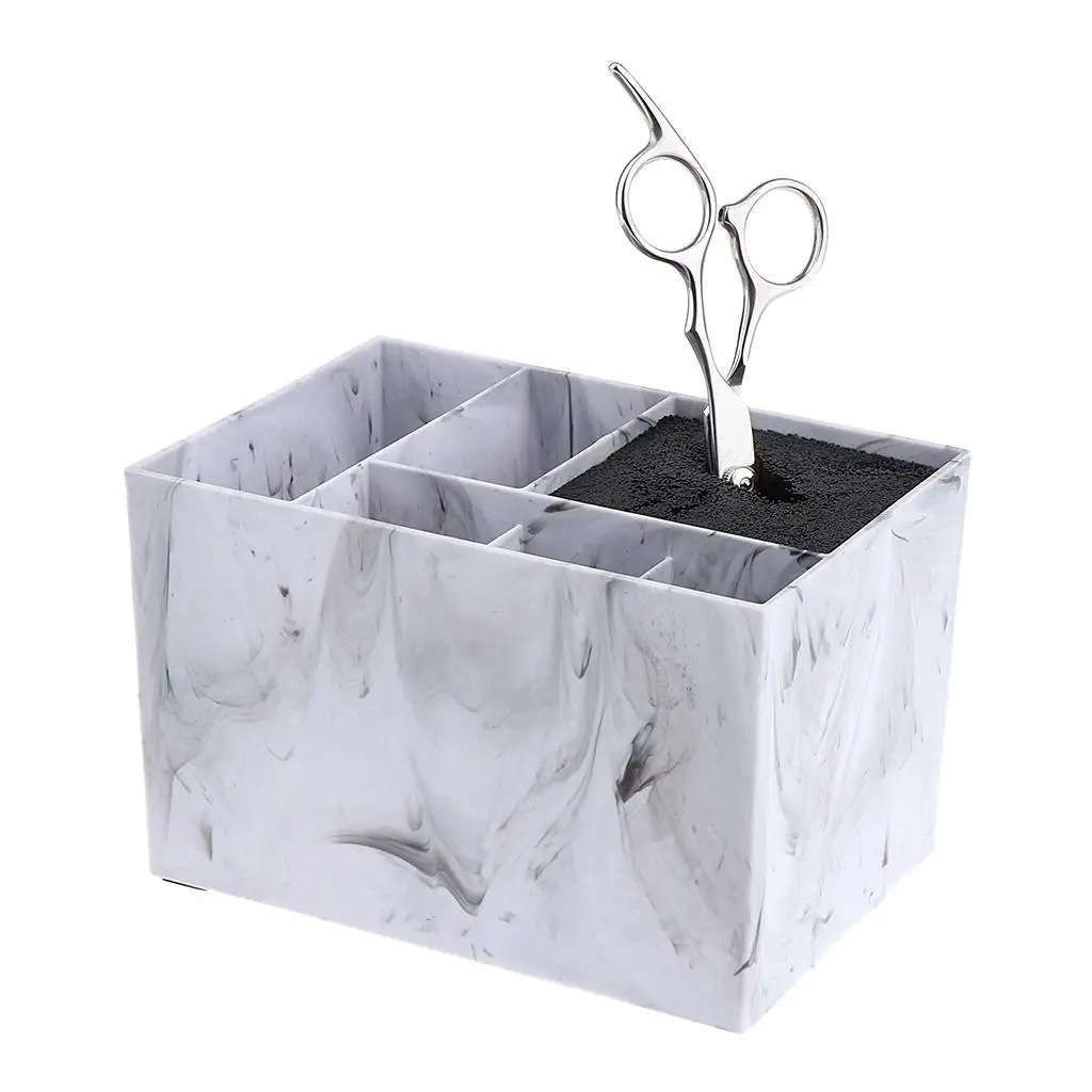 Hairdresser Scissors Stand Scissors Holder Scissors Holder Storage Case - Marble