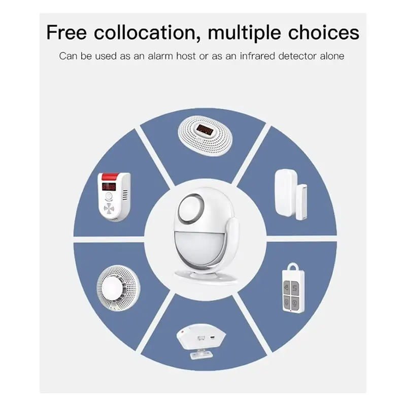 【LEVATE LIFE】نظام إنذار Tuya WIFI 120Db Work PIR Detector مستشعر الباب لجوجل Alexa 433 تنبيه ضد السرقة للمنزل الذكي عبر Smart #6