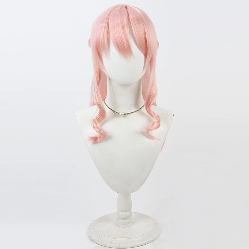 Virtual YouTube Akiyama Mizuki MZK Cos Cosplay Wig Halloween Carnival Party Props Synthetic Hair Heat Resistant Fiber + Wig Cap