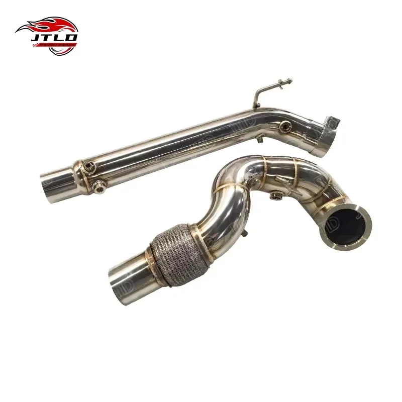 JTLD Performance Stainless Steel Exhaust Downpipe for VW Golf MK7.5 GTI Jetta Seat Leon