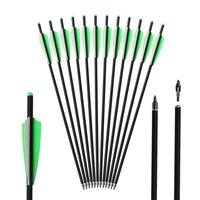 12pcs Archery Carbon Arrow 20/22inch Crescent arrow tail Diameter 8.8mm Arrows for Outdoor Hunting Shooting Accessories