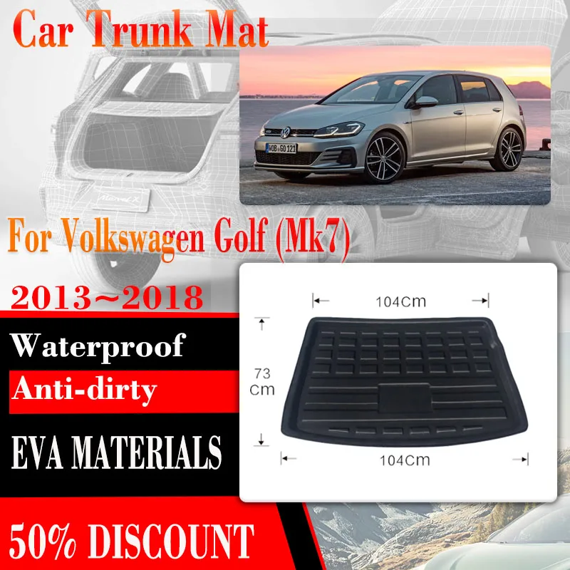 

Car Trunk Storage Pads For VW Golf 7 Volkswagen GTI R Mk7 Hatchback 2013 ~ 2018 EVA Car Mats Boot Liner Carpets Auto Accessories