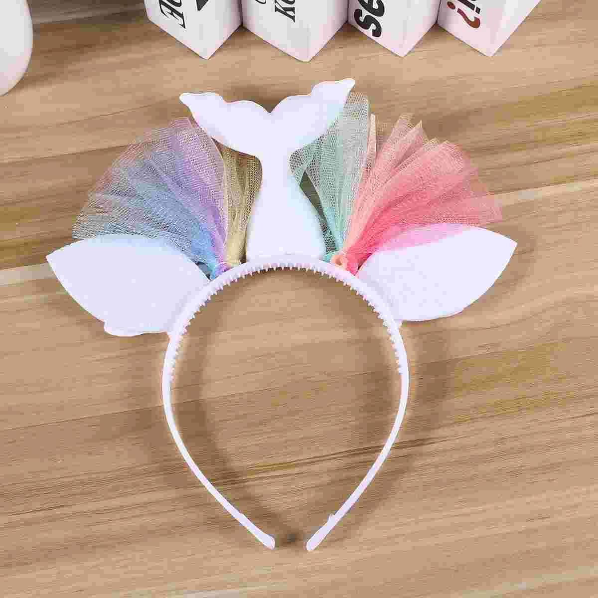 Chiffon Flower Headband Kids Hair Hoop Mermaid Animal Girl Cute Adorable Costume Hairband