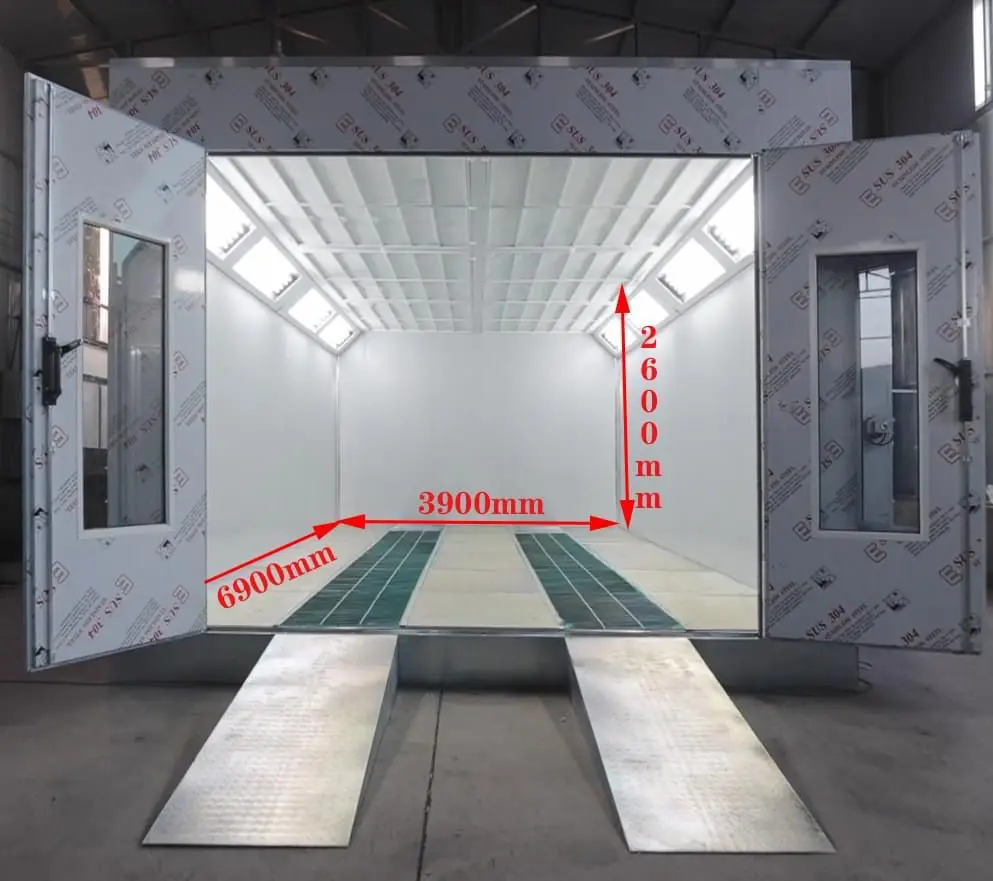 China factory good quality Spray Booth Customized size Car paint room 24kw Electric infrared heating Car paint Booth