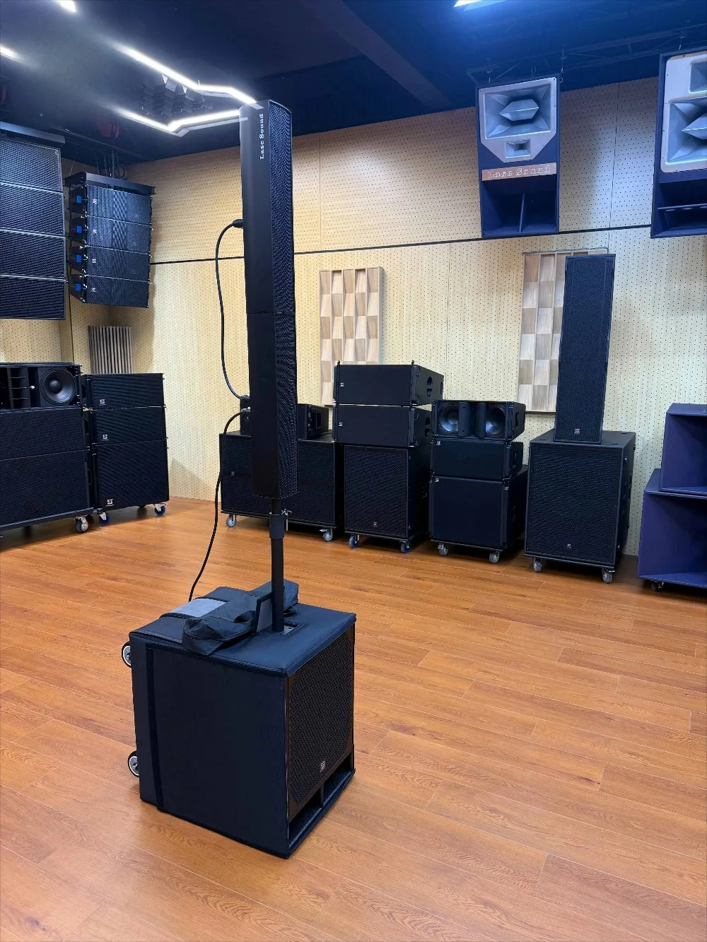 Professional X-15pro Mini Array Active Sound Post System Column 15 Inch Wooden Speakers 135dB With Neodymium For PA System