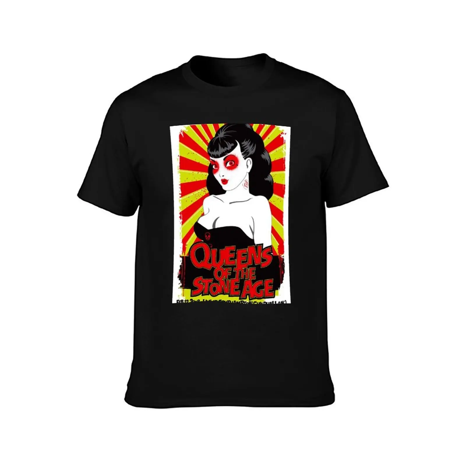 Queens of the stone age Poster 2008 T-Shirt Summer Casual Cotton Tee Unisex Men Women
