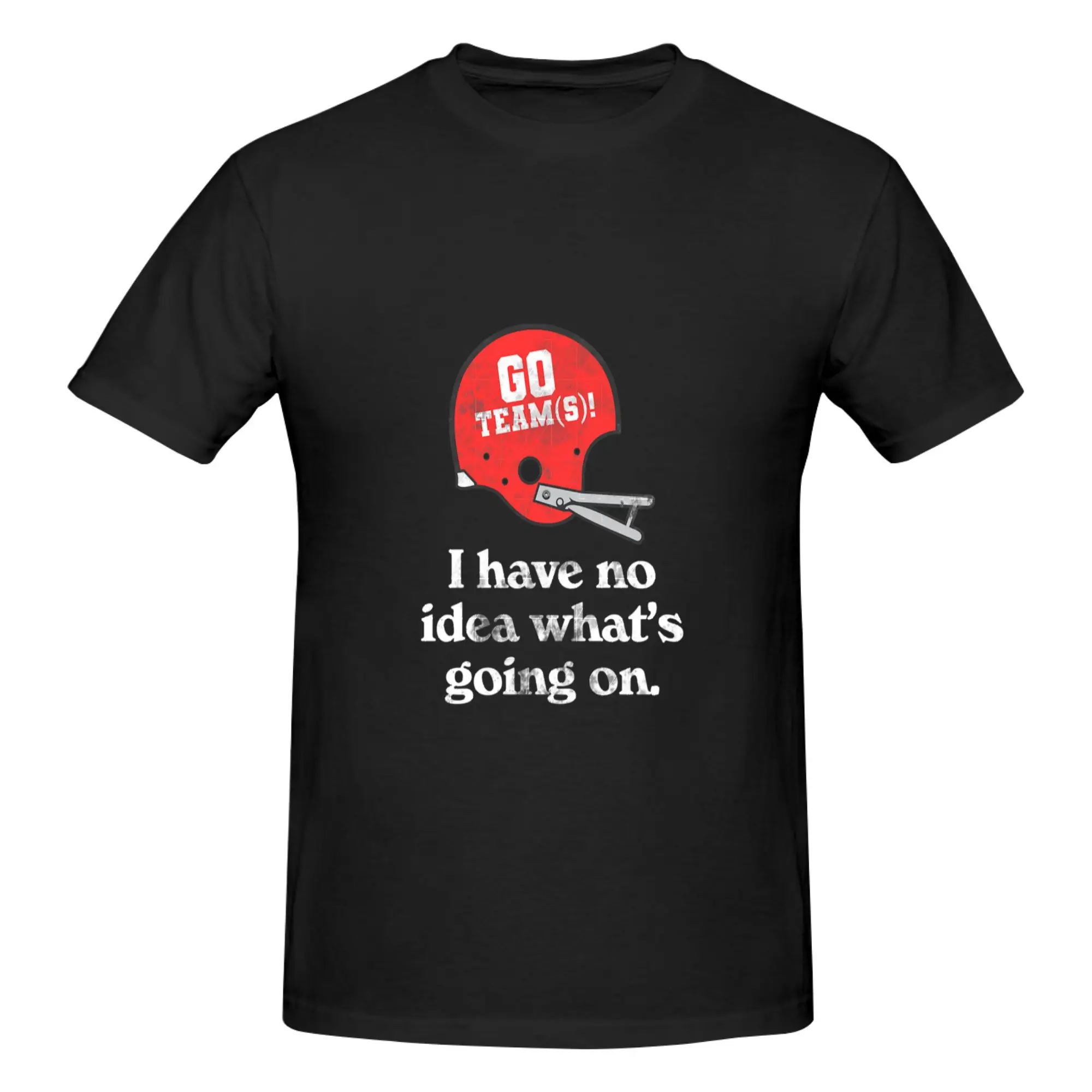Funny I Have No Idea What s Going On    Funny Football Sports Design Oversized Men's Printed T-Shirt Unisex T shirtUnisex
