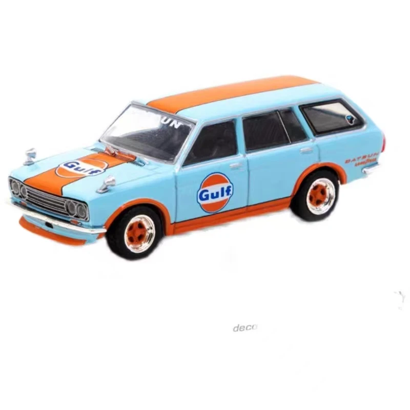 

Bluebird 510 Wagon Gulf Indonesia Exclusive Die-cast Tarmac Works Car Model Collection Miniature Model Number Scale Battery Type