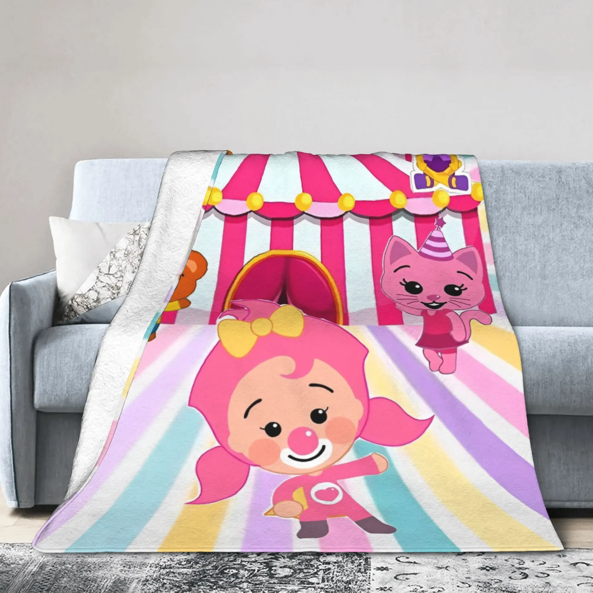 Cartoon P-Plims Joker  Fuzzy Blanket  Fashion Throw Blanket for  Sofa Bedding Lounge 200x150cm Quilt,