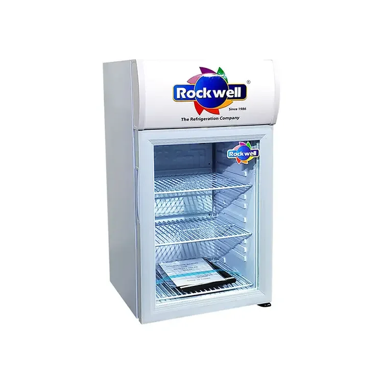 ODM 42-Liter-Minikühlschrank mit LED-Licht, Glastür, freistehender Mini-Kühlschrank für Reisen, Zuhause, Bar, Teehaus