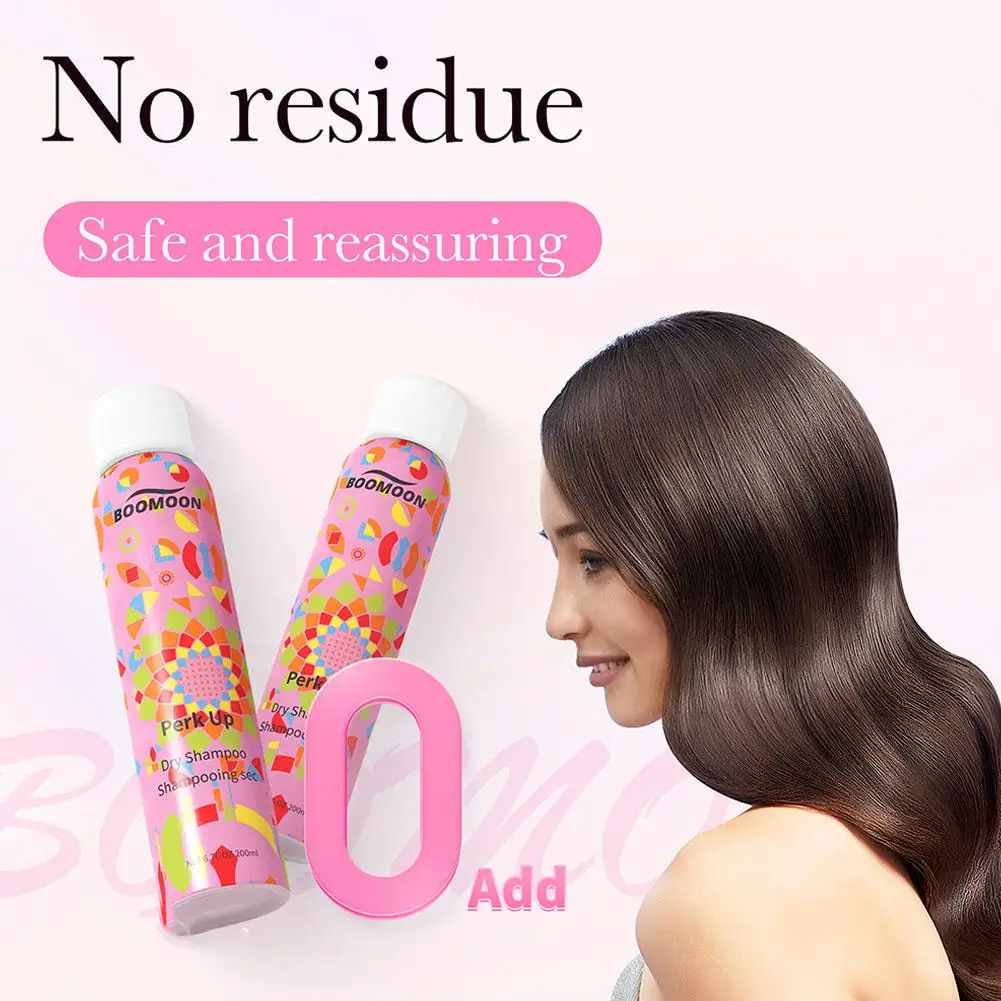 200ml Lazy No-wash Dry Hair Spray Fluffy Hair Oil-free Volume Mattifying Water-free Air Hair Spraying