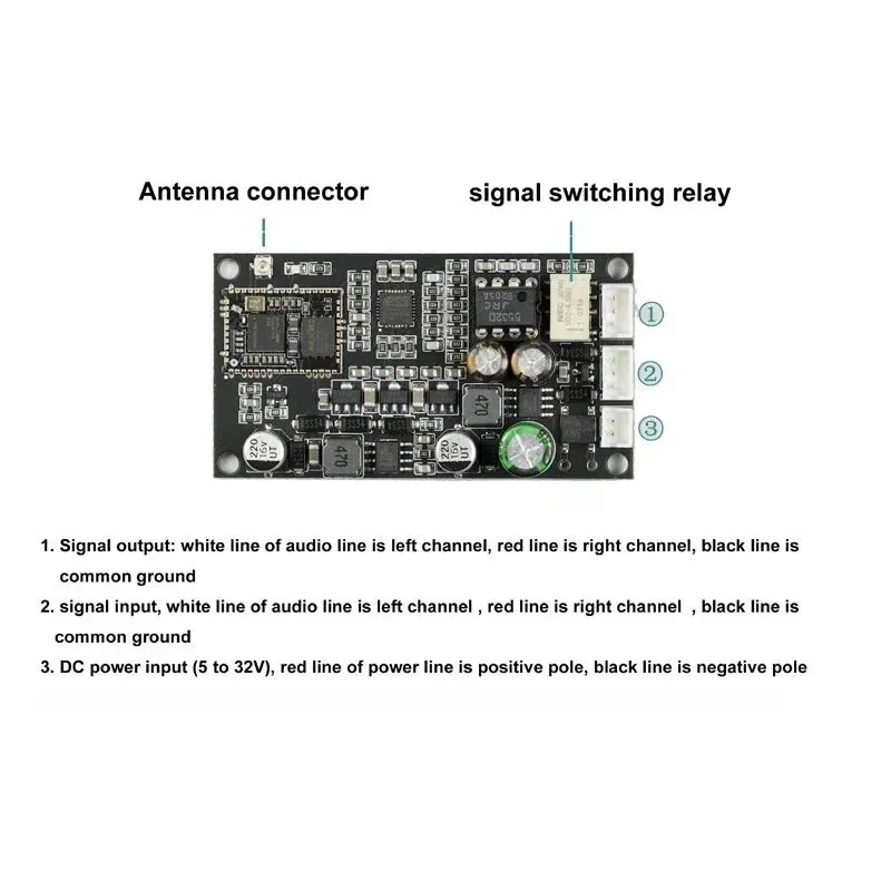 QCC5125 ES9038Q2M LDAC 5.1 Lossless HiFi Bluetooth Audio Receiver QCC3034 ES9018K2M Decoding Board For Car Amplifier