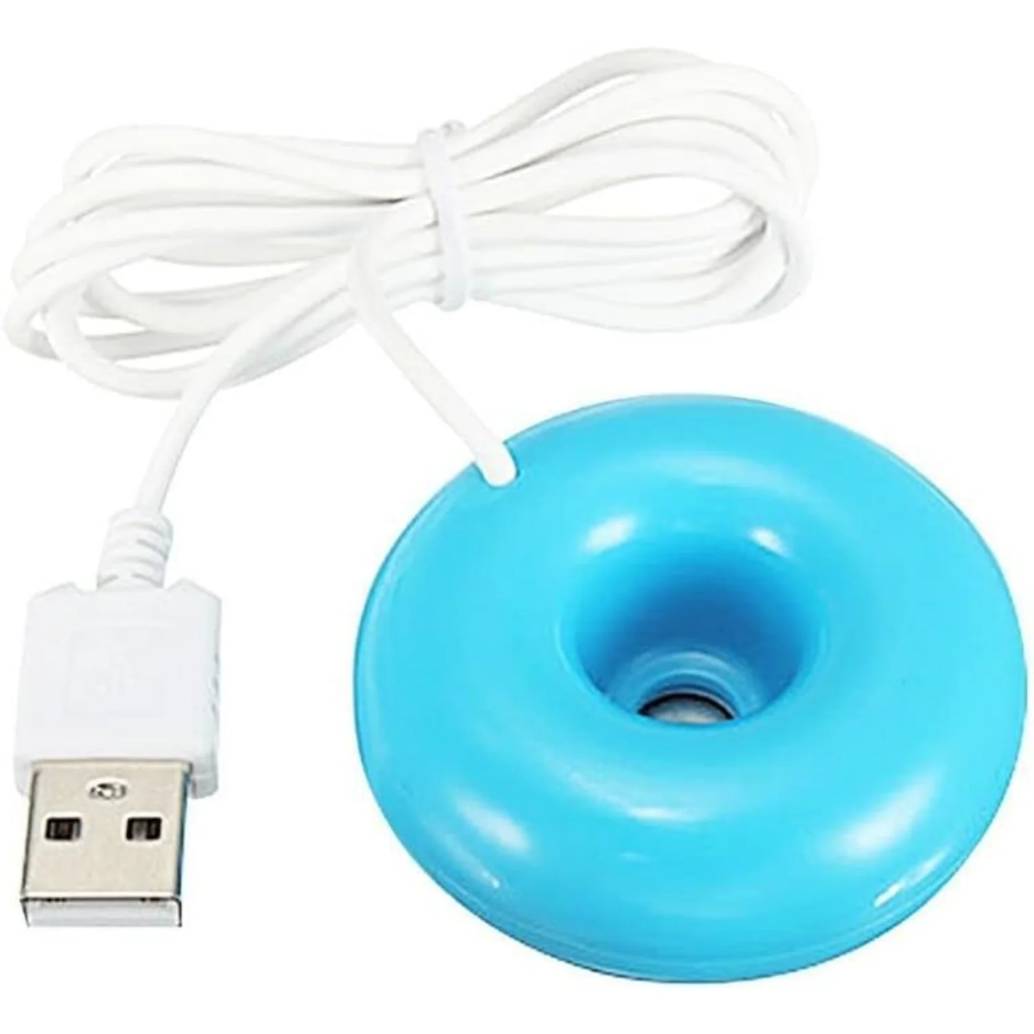 

USB Donuts Humidifier Portable Mini Cute Mist Humidifier Floating Water Air Fresher Diffuser Steam for Office Car Travel Use(w