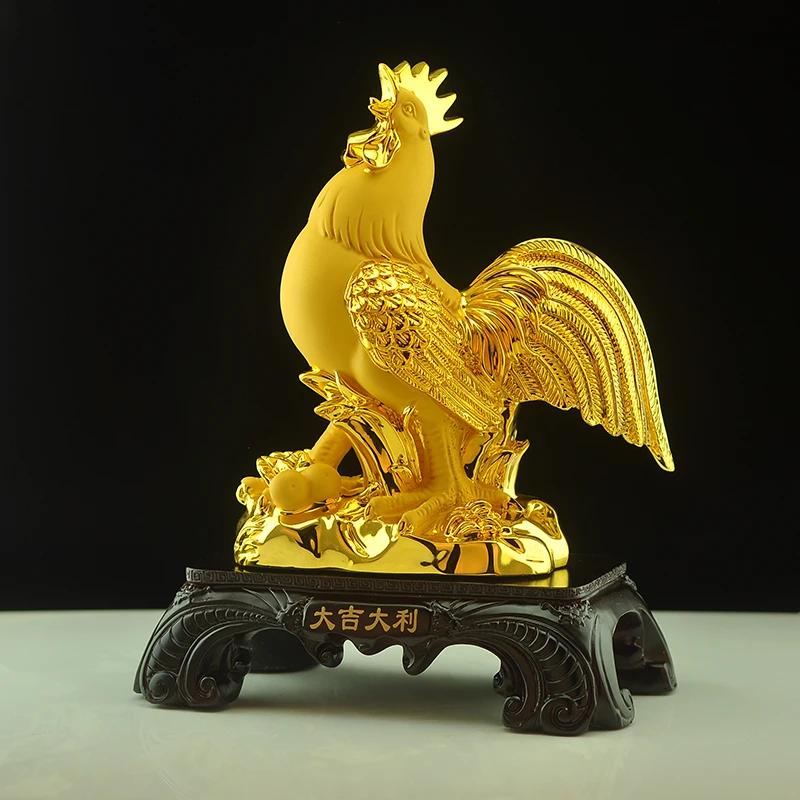 

Chinese Zodiac Rooster Resin Ornaments Personality Living Room Home Decoration Gift Birthday Present Christmas Decorations