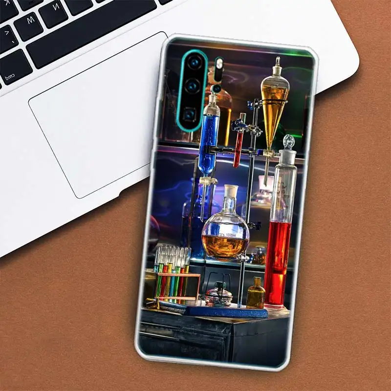 Science Chemistry Biology Laboratory Phone Case For Huawei Mate 40 Pro 30 20 Lite 10 Huawei P30 Lite P50 Pro P40 P20 P10 Cover C