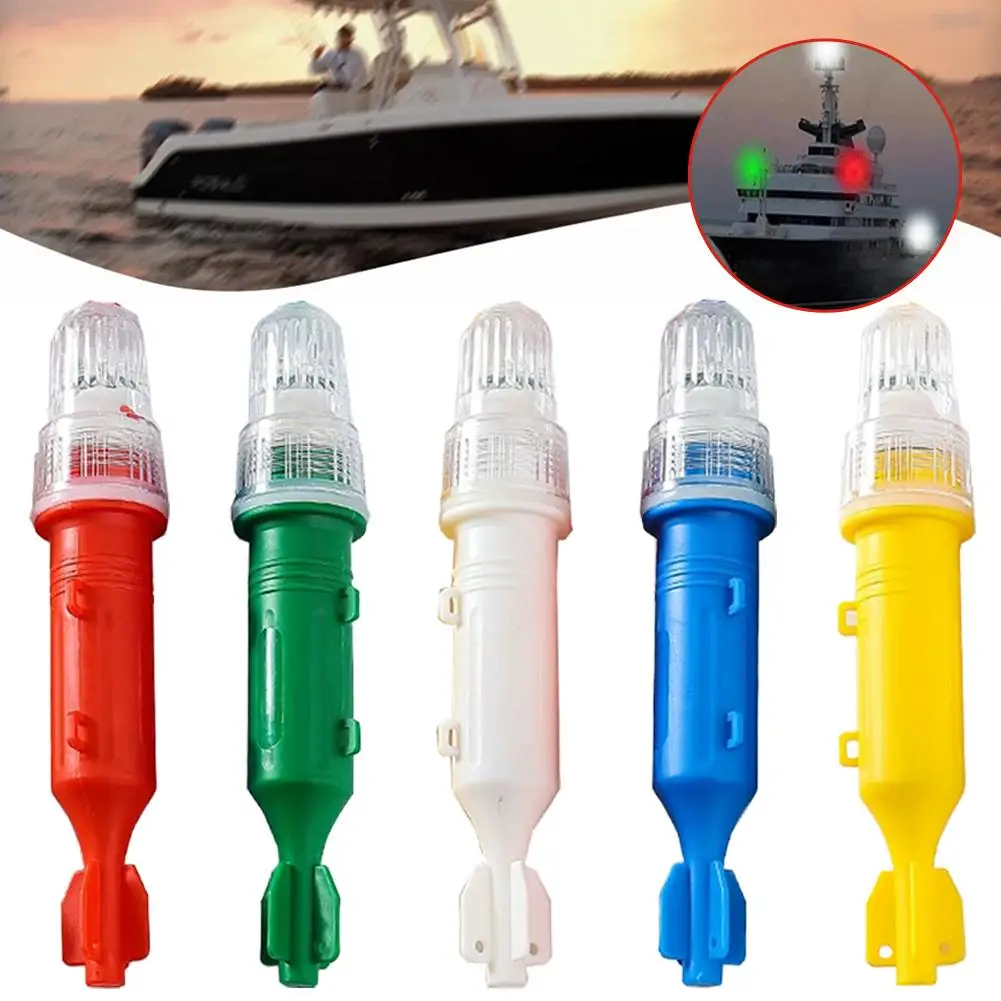 Marine Beacon Warning Lights Waterproof LED Boat Navigation Lights, Submersible Fishing Net Marker Lights for Yacht/Fishing Boat