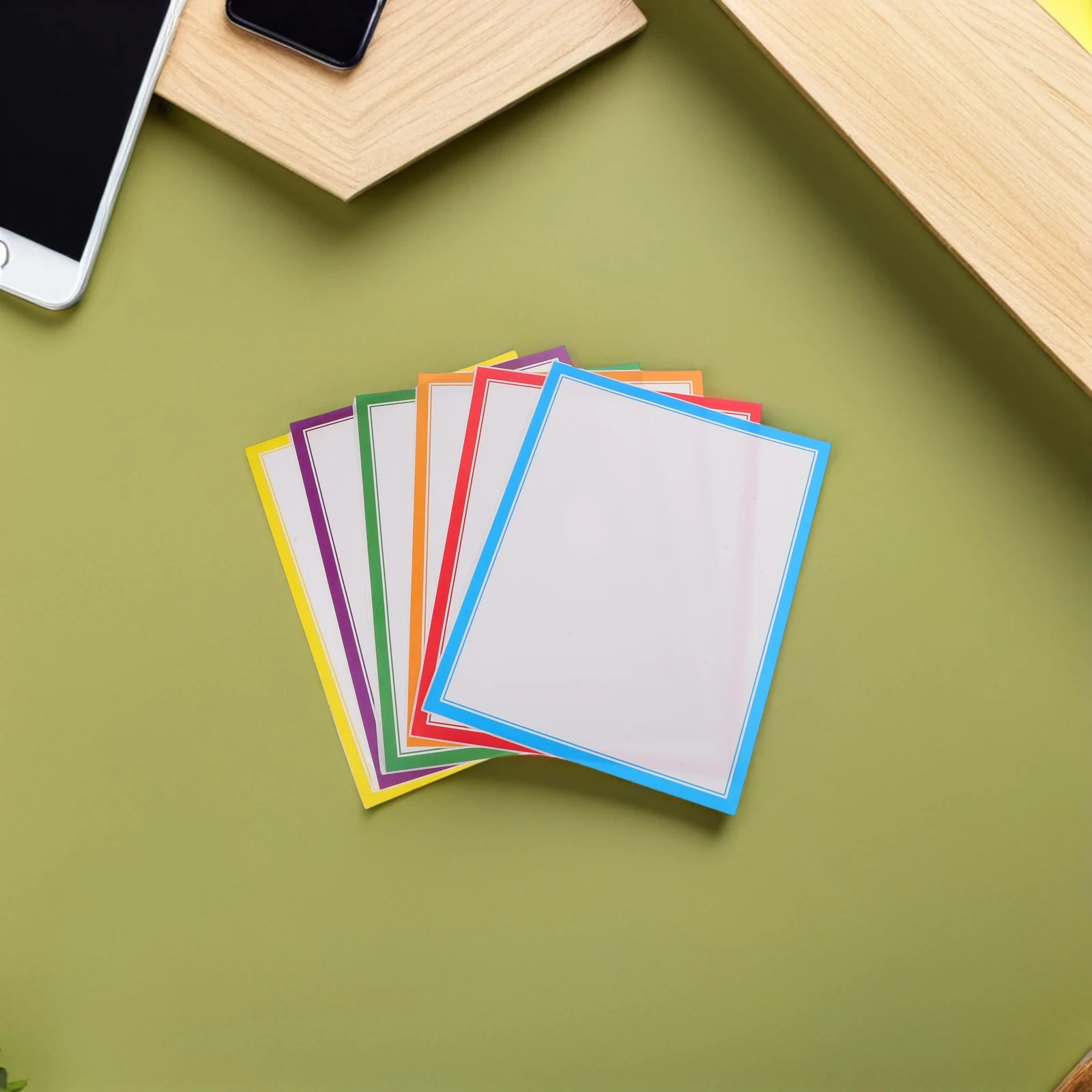 150 قطعة صدفي قوس قزح الحدود لوحة الإعلانات ورقة الكسوة لعرض الفصول الدراسية معرض العلوم مشروع لوحة للزينة لوازم