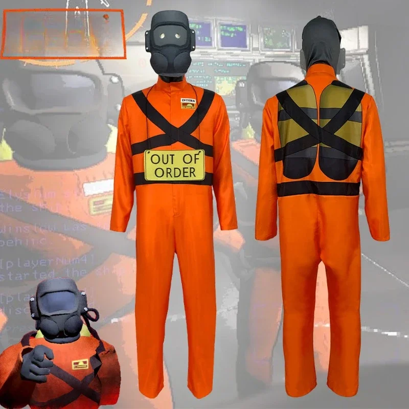 

Halloween Horror Game Lethal Company Cosplay Costume Men Women Carnival Party Outfits Themed Parties Cos Events Jumpsuit