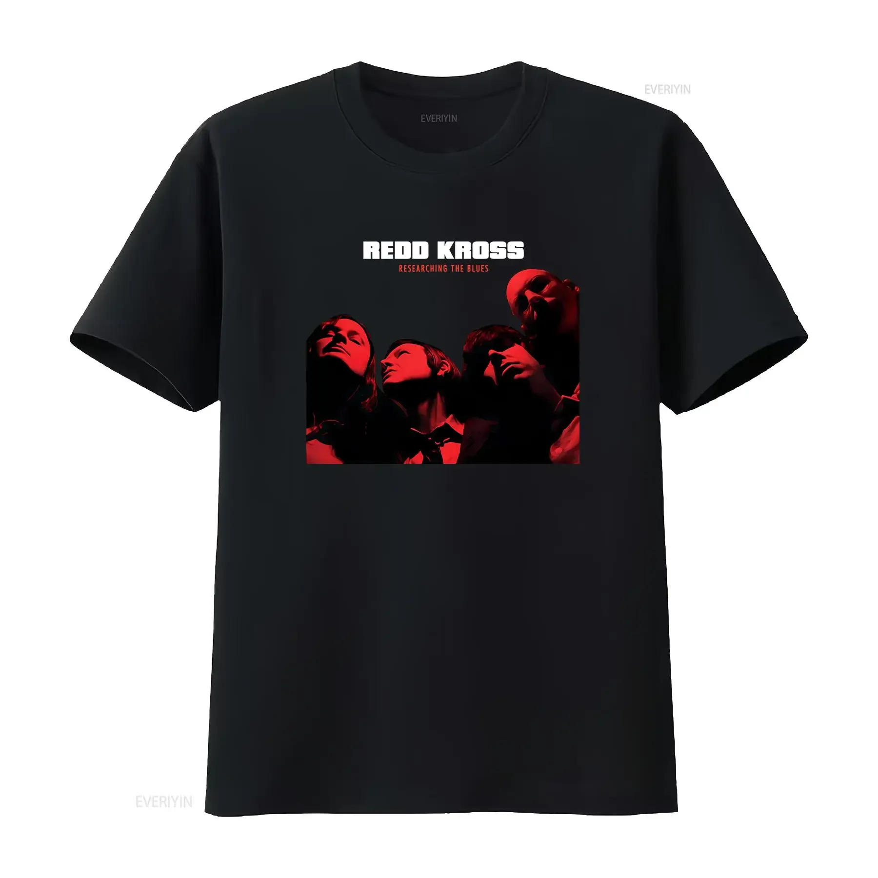REDD KROSS Heavy Cotton T Shirt S 4XL Researching The Blues Band Print vintage Washed Soft Casual Comfortable streetwear