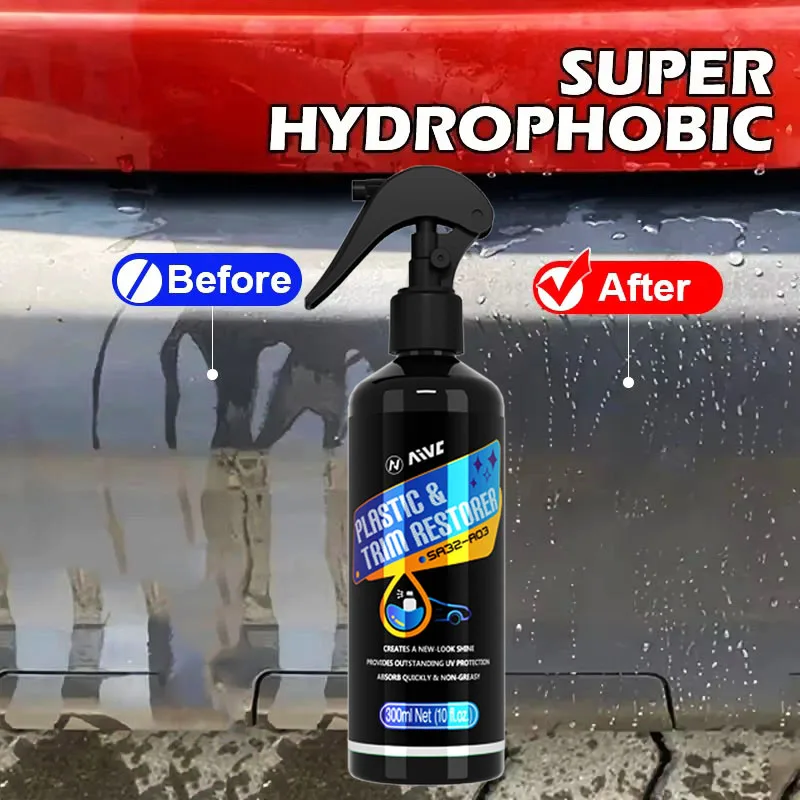 Plastic Restorer Back To Black Gloss Autoreinigingsproducten Auto Polish Coating Auto Detailing Renovator Glanzend en donkerder!