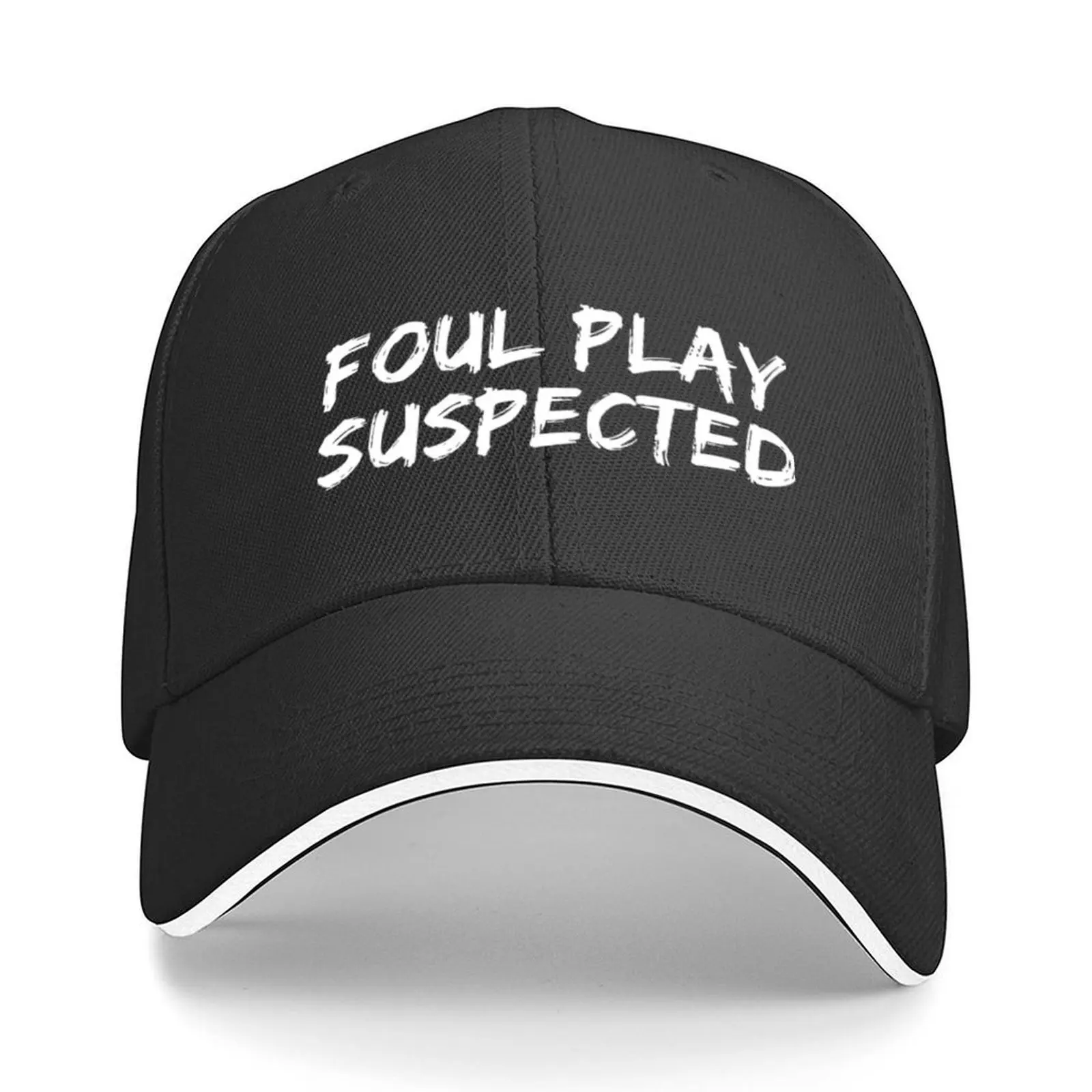

Foul Play suspected. Funny saying on the court Baseball Cap designer cap Rugby Sports Cap tactical Female Men's