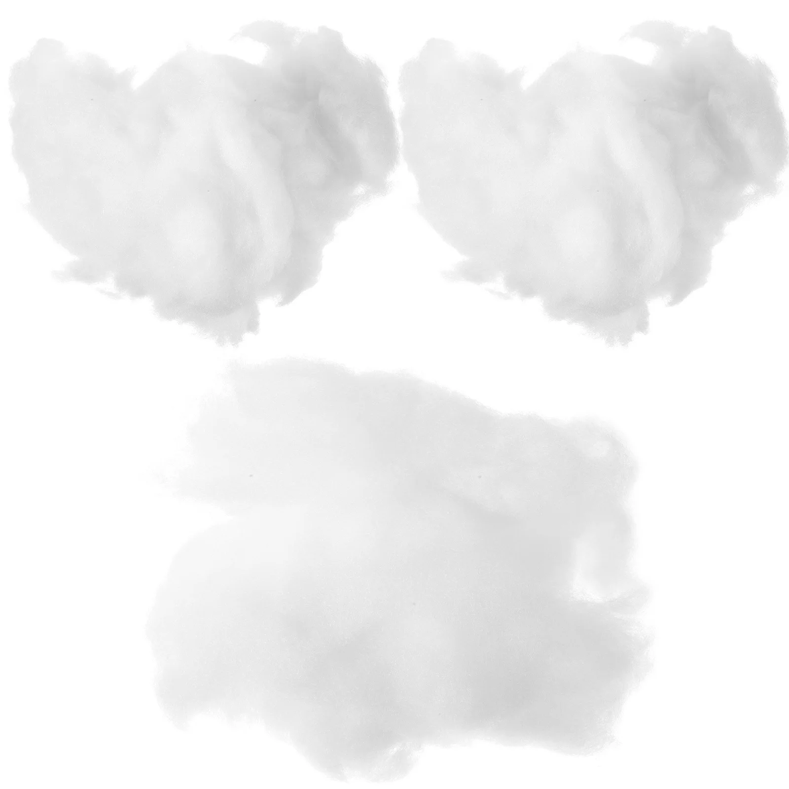 

3pcs High Simulation Cotton Artificial Christmas Decorative For Holiday Winter Home Party Diy Decoration Lightweight Portable