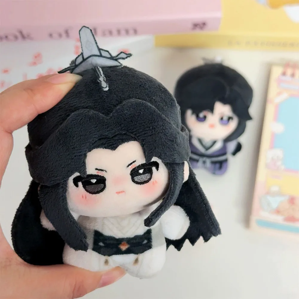 10cm 귀여운 허스키와 그의 흰 고양이 시준 봉제 인형 키체인 미니 부드러운 봉제 장난감 가방 펜던트 인형 키링 생일 선물