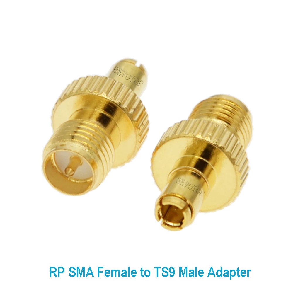 100PCS/lot RP-SMA Female Jack to TS9 Male Plug Straight for WiFi Antenna Radio Antenna TS9 to SMA RF Coaxial Adapter Wholesales