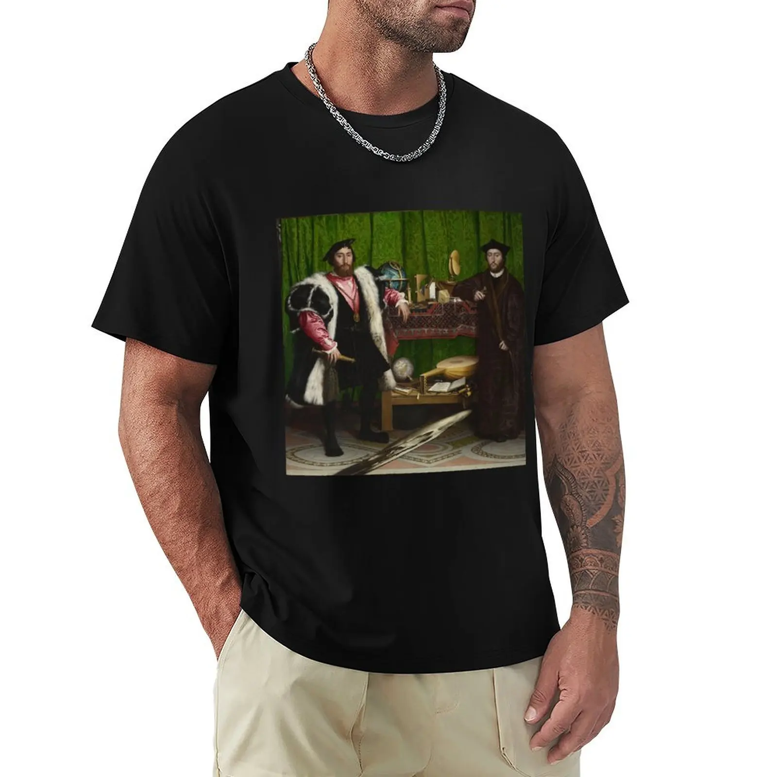 Les ambassadeurs - T-shirt Hans Holbein le Jeune, t-shirt essentiel de couleur unie