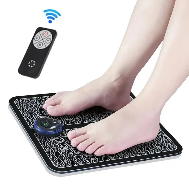 Elektrische EMS Fuß Massage Pad Elektrische Muskel Stimulation Fuß Massage USB Lade Tragbare Füße Akupunkturpunkte Massage Matte