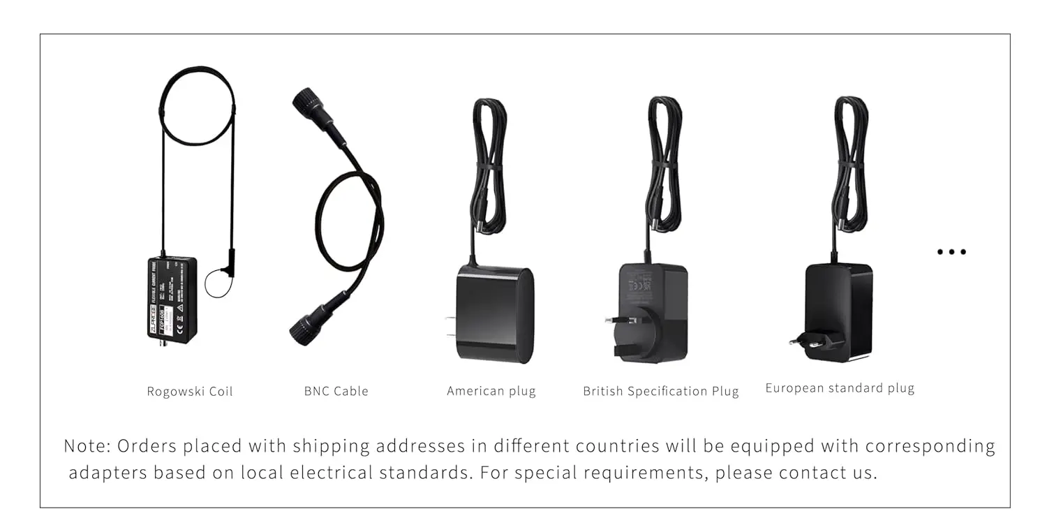 Rogowski Coil AC Current Probe FCP1608 Series High Precision Oscilloscopes Current Probe Bandwidth 30MHz