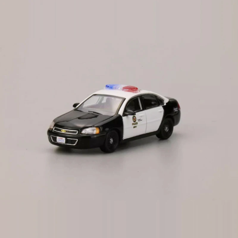 596 Model 1/64 Scale Impala Police Alloy Car Model Classics Adult Souvenir Gift Static Display