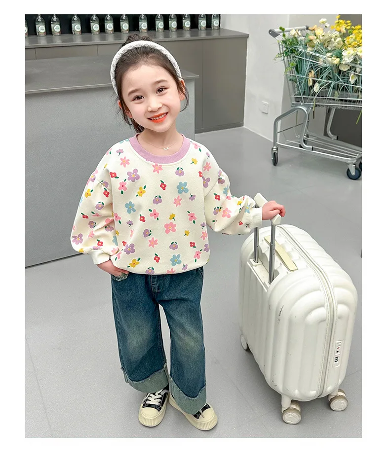 Kinderkleidung 2026 Neue Herbst-Sweatshirts Niedliche Kleinkind-Mädchenkleidung Baumwolle Kinder-Oberteil Oberbekleidung 1-8 Jahre – Detail 18