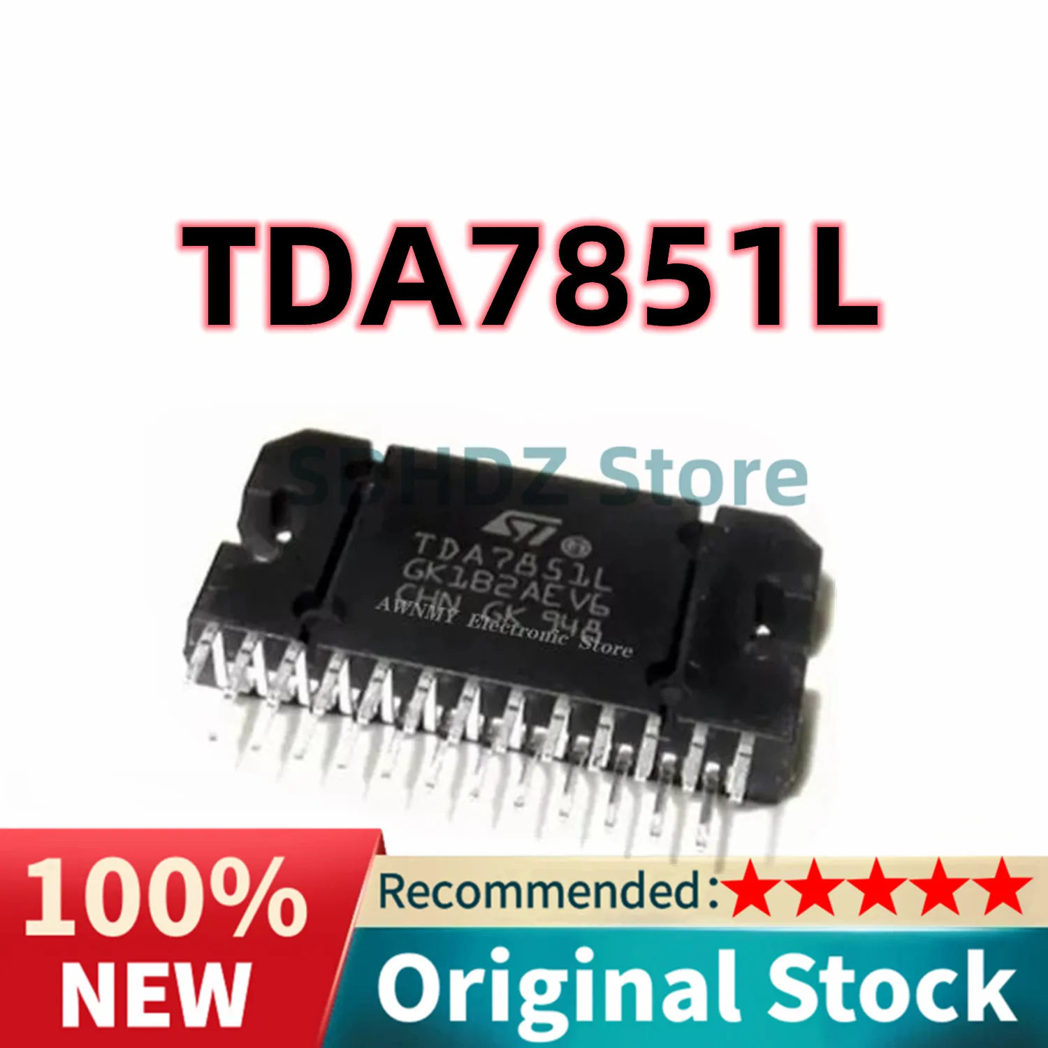 100%New original Car amplifier module; TDA7851l TDA7851L TDA 7851L TDA7851 L ZIP-25 - IC AMP QUAD BRIDGE FLEXIWATT25