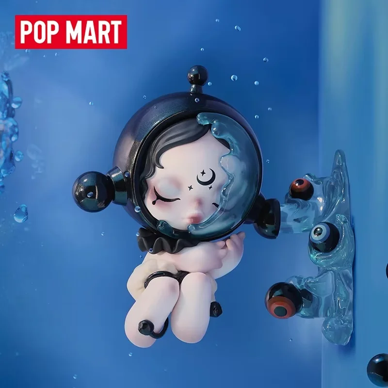 POP MART SKULLPANDA ซีรีส์ภาพเหมือนจริง กล่องสุ่มของเล่น ฟิกเกอร์อนิเมะน่ารัก ตุ๊กตาในกล่องปริศนา ของขวัญสำหรับเด็กผู้หญิงในเทศกาลต่างๆ