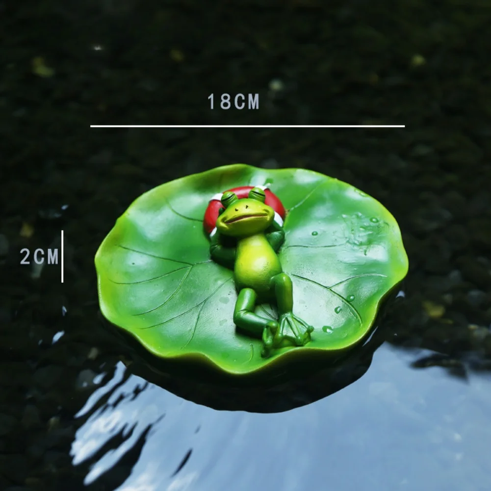 Aquatic Animal Figure Resin Pond Decoration Intricate for surface Details Miniature Pond Decoration Statue Floating Decoration