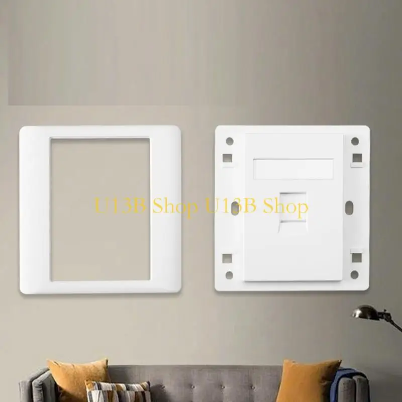 U13B Modern Wall Mounts Outlet Panel Supports Speed Internet for Home Office