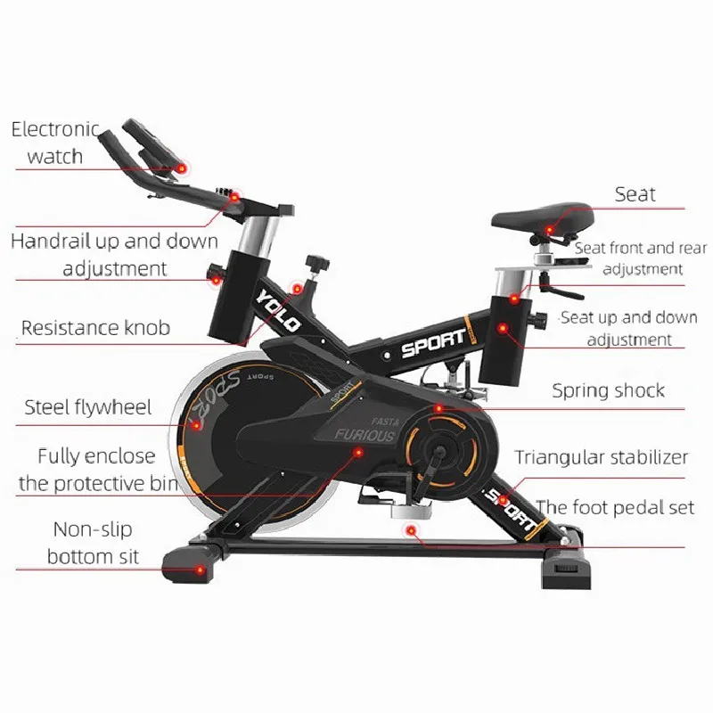 Factory Professional Commercial Body Fit Gym Master Fitness Spinning Bike Spin Bike For Gym