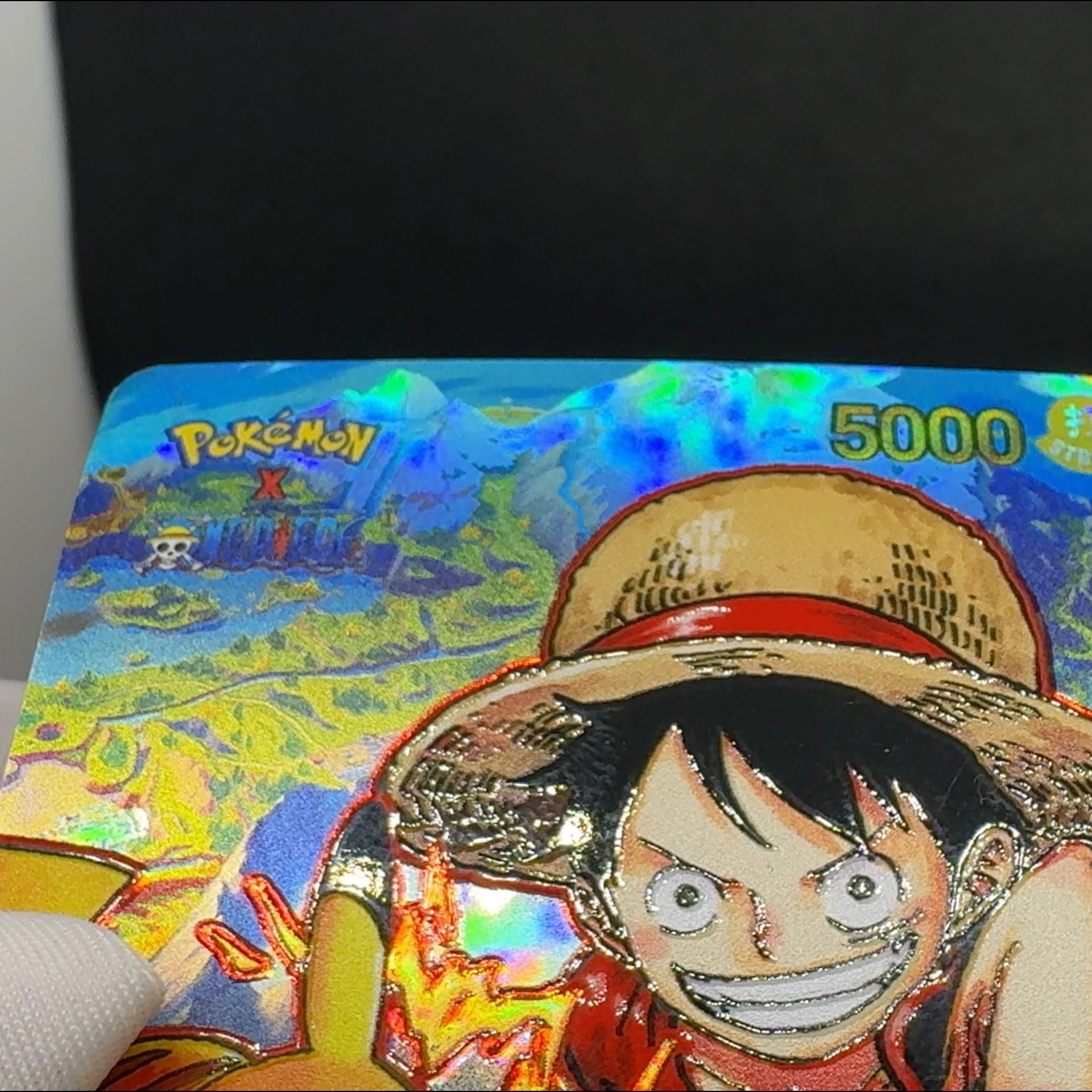 One Piece TCG OPCG English Leader card Luffy Foild Textured Card