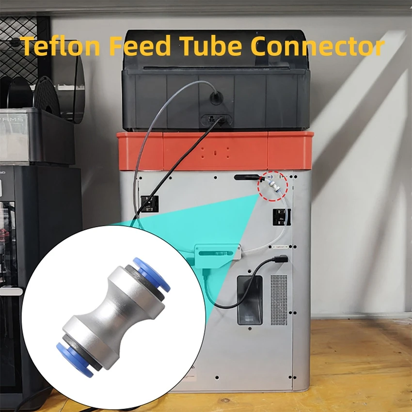 

​ Для X1 P1 A1 A1mini AMS/AD5M AD5M Pro/K1 серии тефлоновый разъем подающей трубки аксессуары для 3D-принтеров