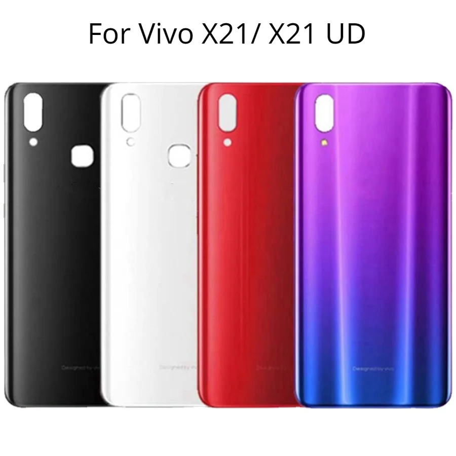 For VIVO X21 Battery Back Cover Back Glass Case Rear X 2 1 Housing Door For VIVO X21 UD Battery Cover Replacement