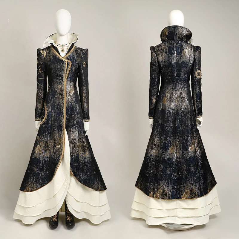 

Мадам Моррибл Косплей Костюм Женщины Изысканная Вышивка Королева Платье Костюм Хэллоуин Вечеринка Ведьма Бальное Платье Театральные Наряды