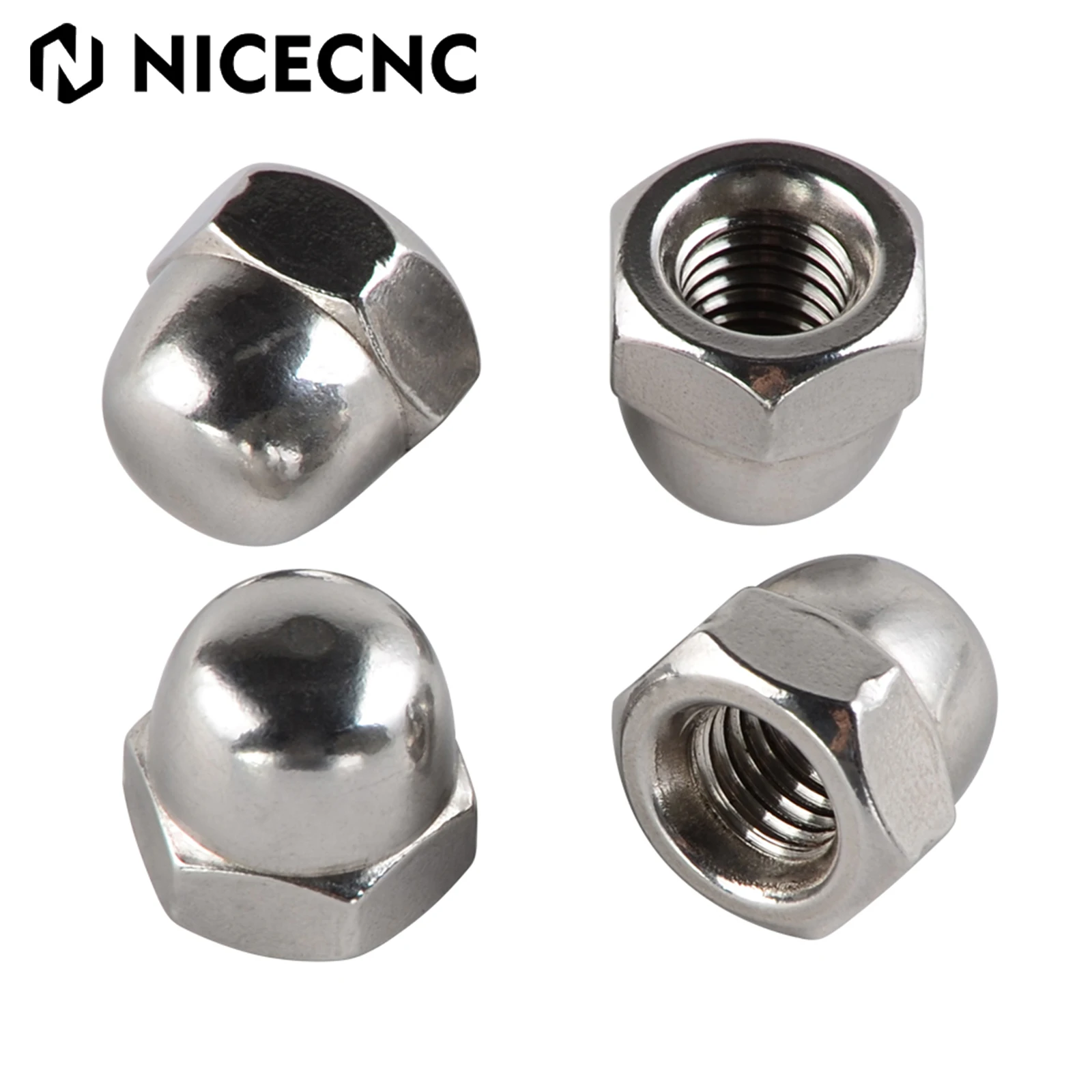 

4PCS M6 M10 Acorn Cap Nut Decorative Cap Cover Dome Nut For Honda Suzuki Kawasaki Yamaha