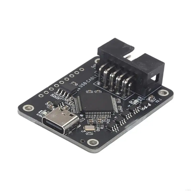CORA Programmer Board for FPGA Development Work with Cable, Ribbon Cable for Learning and Project Work, Classroom Practice