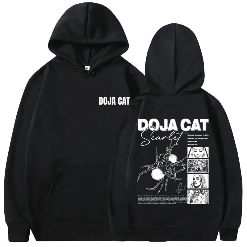 

Rapper Doja Cat Scarlet Music Album Graphic Hoodie Men Women's Hip Hop Aesthetic Sweatshirt Male Oversized Long Sleeve Hoodies