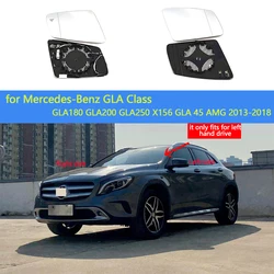 For Mercedes-Benz GLA Class GLA180 GLA200 GLA250 X156 GLA 45 AMG 13-18Side Rearview Mirror Heating Glass Heated Mirror Lens Fit