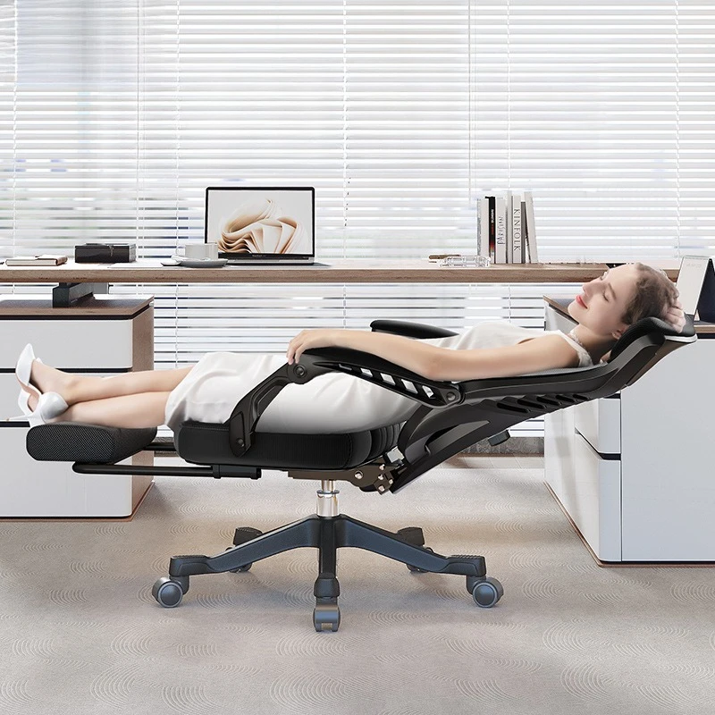 96 reclining nap office chair office sitting and reclining dual-purpose chair reclining position sleeping lunch chair