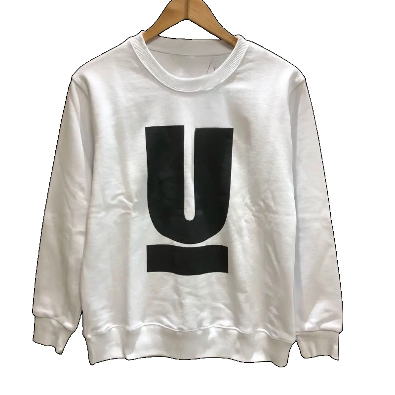 EW Luxury Undercover Classic Graphic Printed Pullover Men's and Women's Crew Neck Cotton Fleece Long Sleeve Casual Sports Top