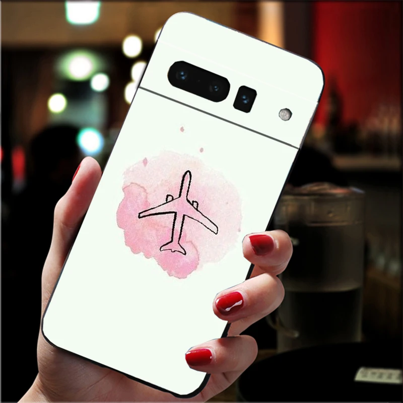 حافظة هاتف لهاتف جوجل بيكسل 10 9 برو XL 9A 8 7 6 Pro Pixel 8A 7A 6A بكسل 8 7 6 5 طائرة خريطة السفر